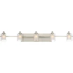 Quoizel KLT8605LED Kolt Light 42"W Bathroom Vanity - Nickel. Fixed Price $439.99.