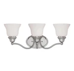 Savoy House 8-6837-3 Pewter Yates 22.75"W 3-LIGHT Bathroom Vanity. Fixed Price $40.00.