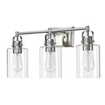 Hukoro Romance 23.64 In. Vanity Light W/ Brushed Nickel Finish And Clear Glass. Fixed Price $44.95.