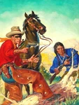 85478 Cowboy Indian Horse Chaps Gun Mask Decor Wall Print Poster. Fixed Price $14.95.