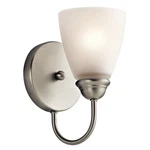 Kichler 45637 Nickel Jolie 1-LIGHT Wall Sconce. Fixed Price $52.97.