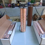 Fx Luxor Luminaire Copper Ve 3LED Ps-cu Pendant Down Light Perforated Nib. Fixed Price $175.00.