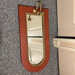 Vintage W. King Ambler Wall Mirror Sconce Red & Gold World Style 23 X11. Fixed Price $149.00.