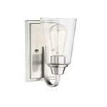 Craftmade Grace 5-IN 1-LIGHT Brushed Polished Nickel Transitional Wall Sconce. Fixed Price $44.78.