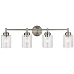 Kichler Winslow 30 In. 4-LIGHT Brushed Nickel Contemporary Bathroom Vanity. Fixed Price $75.95.