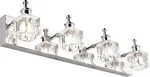 Bathroom Vanity Fixtures Over Mirror Modern Led 4 Lights Chrome Crystal. Fixed Price $64.95.