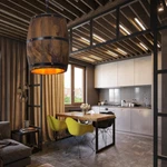 Antique Wood Wine Barrel Ceiling Pendant Lamp Hanging Rustic Unique Kitchen. Fixed Price $50.71.