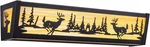 Rustic Black Forest Deer Led Vanity Light Bathroom And Living 24". Fixed Price $166.99.