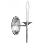 Livex Lighting Williamsburgh 1-LIGHT Wall Sconce Brushed Nickel. Fixed Price $85.99.