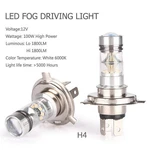 2PCS 100W 1800LM 6000K Super Bright Led Fog Driving Light H4 Lamp Bulbs. Fixed Price $17.65.