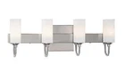 Simply Kovacs Brushed Nickel 4 Light 18" Ada Bathroom Vanity. Fixed Price $199.00.