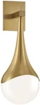 Ariana Aged Brass 1-LIGHT Wall Sconce 18.25" Tall, 6.75" Wide. Fixed Price $325.99.