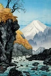 12183.DECORATION Poster.room Interior Wall.mount Fuji.japan Oriental Art. Fixed Price $33.00.