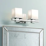 Kichler Tully 15" Wide Chrome Opal 2-LIGHT Bath Sconce. Fixed Price $264.99.