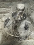 West Elm Seagrass Glass Sconce Polished Nickel New In Box Sku 45489247. Fixed Price $99.00.