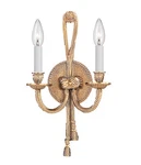 Crystorama 650-OB Cast Brass Wall Mount 15" 2-LIGHT Sconce In Olde. Fixed Price $398.00.