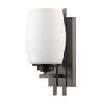 Sophia 1-LIGHT Oil-rubbed Bronze Sconce With Frosted Glass Shade By Acclaim L.. Fixed Price $72.95.