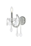 Elegant Lighting Maria Theresa 12" Royal Crystal Chrome Wall Sconce. Fixed Price $132.00.