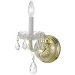 Crystorama 1031-PB-CL-MWP Trad Crystal 9" Wall Sconce In Polished Brass. Fixed Price $218.00.