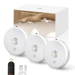 Puck Lights Cordless With Remote Control, 2200MAH Rechargeable Under Counter .... Fixed Price $31.16.