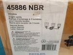 Kichler 45886NBR Winslow 3 Light 22" Wide Vanity - Natural Brass *new*. Fixed Price $68.89.