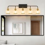 40" Gold Elegant Vanity Bathroom Mirror Wall Lamp 5 Lights Sconce Fixture. Fixed Price $145.99.