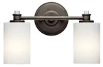 Kichler Lighting 45922OZ Joelson Bathroom 2-LIGHT Vanity Olde Bronze 14". Fixed Price $50.00.