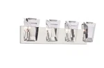 Metropolitan N2984-613 Castle Aurora Light Bath In Polished Nickel. Fixed Price $349.95.