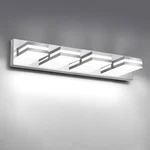 Izorro 24IN 4-LIGHT Led Bathroom Vanity Fixture, Dimmable, 360 Rotate, Chrome. Fixed Price $104.99.