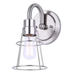 Dree 1 Light 7 Inch Brushed Nickel Vanity Wall. Fixed Price $28.39.