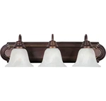 Maxim 8013MROI Essentials 24" 3-LIGHT Marble Bath Vanity In Oil Rubbed Bronze. Fixed Price $68.00.