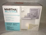 New Martha Stewart Living Skylands 1-LIGHT Sconce Brushed Nickel Finish Open Box. Fixed Price $21.26.
