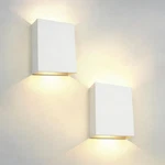 Kicaao Led Wall Sconces Set Of Two 12W Modern Lamps White Up Down Moun. Fixed Price $54.66.