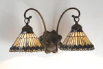 Meyda Tiffany 18526 Jeweled Peacock 18"W Light Double Sconce - Multicolor. Fixed Price $458.80.