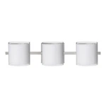 Besa Lighting Pogo Bathroom Vanity, Satin Nickel/white 3WS-7180SF-SN. Fixed Price $630.00.