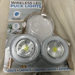 Wireless Led Puck Lights 2 Pack Aconic Batteries Operated. Fixed Price $17.99.