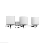 Solbi Contemporary 3 Light Chrome Finish Bath Vanity Wall Fixture White.... Fixed Price $99.25.