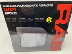 Rab WP1F42/PC Wallpack 42W Cfl Qt Hpf + Lamp 120V Bronze. Fixed Price $124.45.