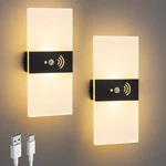 Surpalig Wall Sconce, Led Lights For Room Decor, Battery 2PCS, White. Fixed Price $47.00.