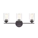 Millennium Lighting 22 In. 3-LIGHT Matte Black Vanity 3683-MB. Fixed Price $84.99.