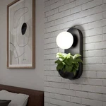 Artika Bloomfield Planter Modern 1-LIGHT Dimmable Black Led 5 Cct Wall Sconce. Fixed Price $26.59.