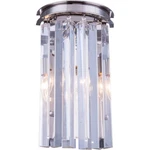 Elegant Lighting 1208W8PN/RC Sydney Wall Sconce Polished Nickel. Fixed Price $378.00.