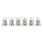 Innovations Lighting Pilaster Ii Cone 6-LT 6" Bath, Pn/psg 423-6W-PN-G411-6SM. Fixed Price $1097.80.