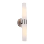 Kira Home Duo 21" Modern Wall Sconce With Frosted Opal Glass Shades For Bathr.... Fixed Price $135.61.