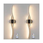 Modern Wall Set Of Two With Remote Control, Dimmable Led .... Fixed Price $131.31.