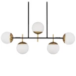 George Kovacs P1355-618 Alluria Island Chandelier, 5-LIGHT, 375. Fixed Price $157.25.