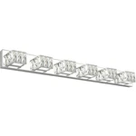 Zuzito 6-LIGHT Bathroom Vanity Lights Led Chrome Lighting Fixtures.... Fixed Price $184.91.