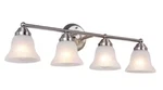 Hampton Bay Vista Lake 32.75IN. 4-LIGHT Brushed Nickel Bathroom Vanity Nib. Fixed Price $33.20.