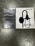 Dsi Lighting 1-LIGHT Matte Black Sconce Vanity New Box. Fixed Price $33.24.