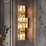 Crystal Wall Sconces Lighting Modern Gold Fixture Elegant Vanity. Fixed Price $125.47.